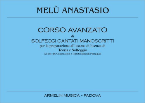 Armelin Musica Corso avanzato di solfeggi noty solfež