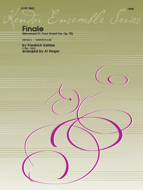 Kendor Music Finale Kuhlau noty pro flétnové trio