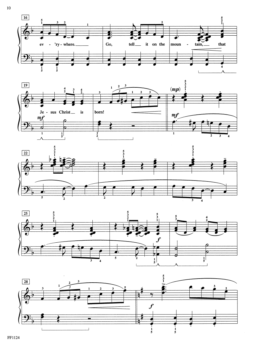 Faber AdvanceTime Piano Christmas vánoční noty pro klavír
