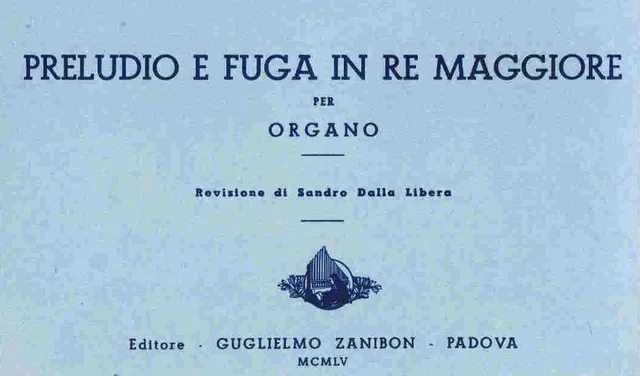 Armelin Musica Preludio e fuga in re maggiore noty D dur