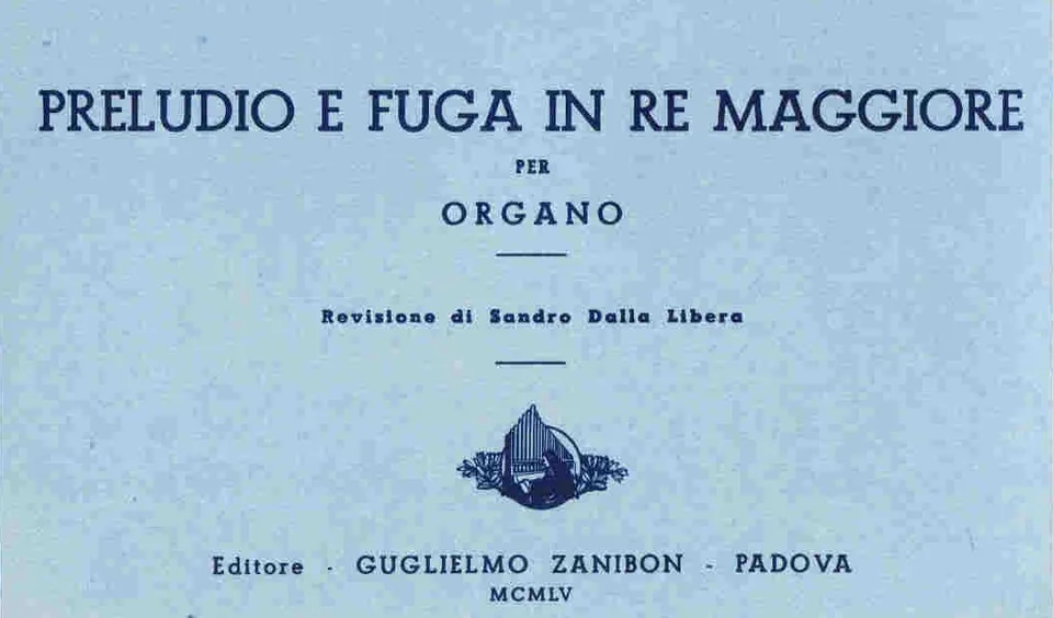 Armelin Musica Preludio e fuga in re maggiore noty D dur