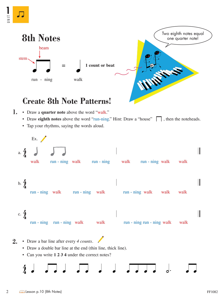 Faber Piano Adventures Level 2A Theory Book učebnice 2. vydání