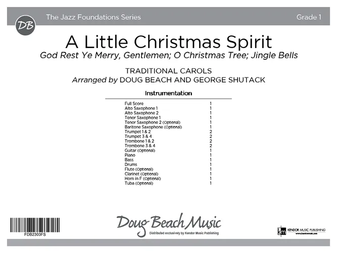 Kendor Music A Little Christmas Spirit partitura bossa