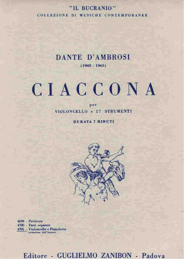 Armelin Musica Ciaccona noty sólo