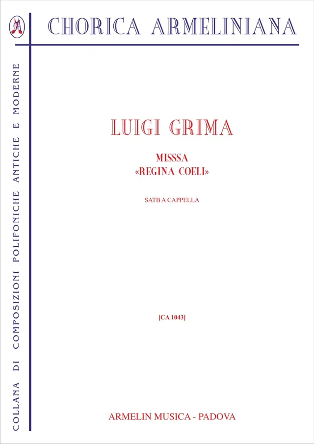 Armelin Musica Messa Regina Coeli noty pro sbor