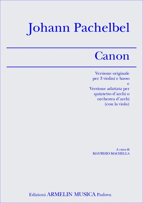 Armelin Musica Canon noty tištěné vydání