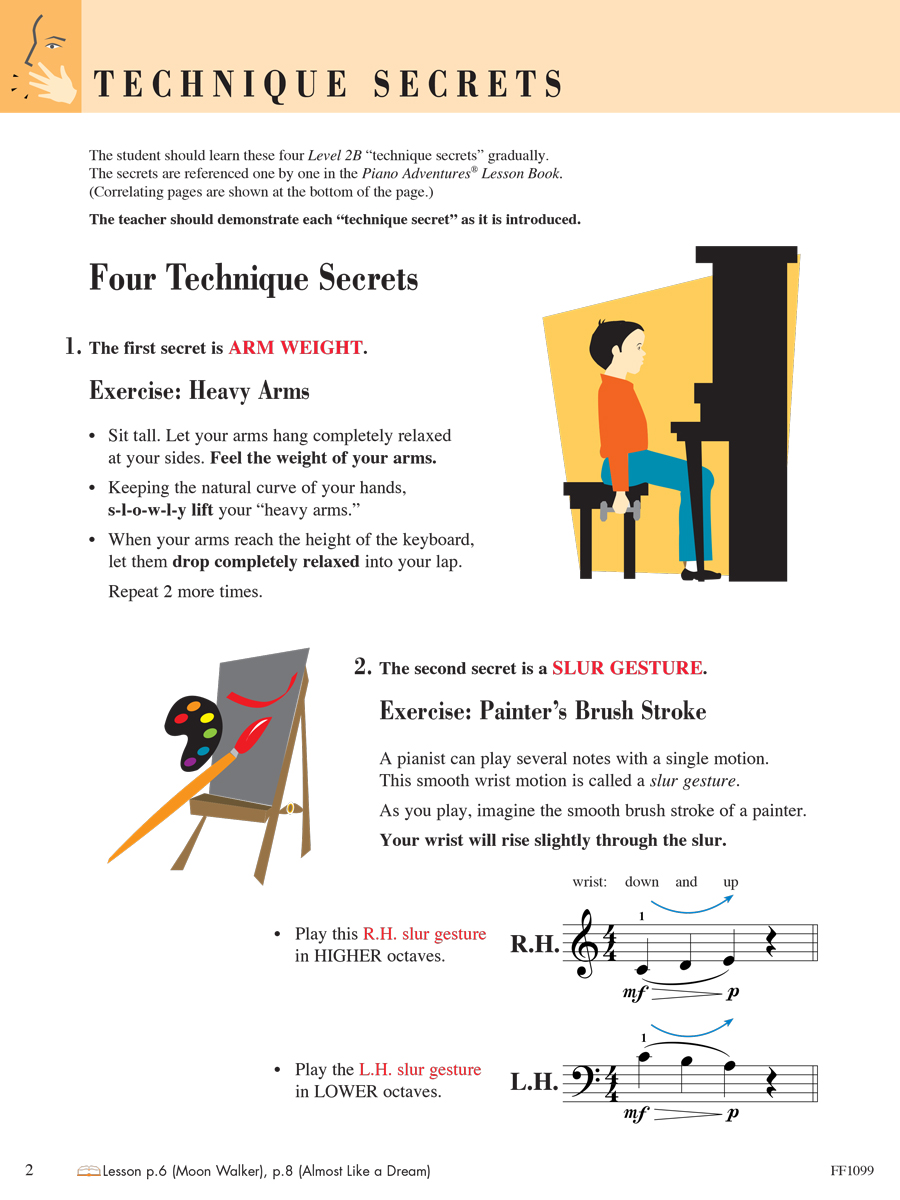 Faber Piano Adventures Level 2B Technique Artistry učebnice