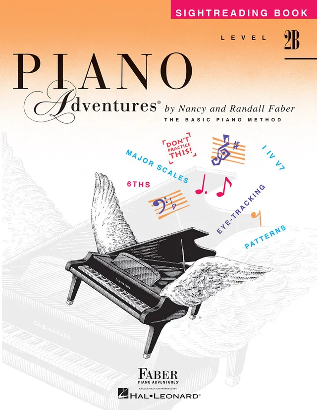 Faber Piano Adventures Level 2B noty pro klavír čtení z listu