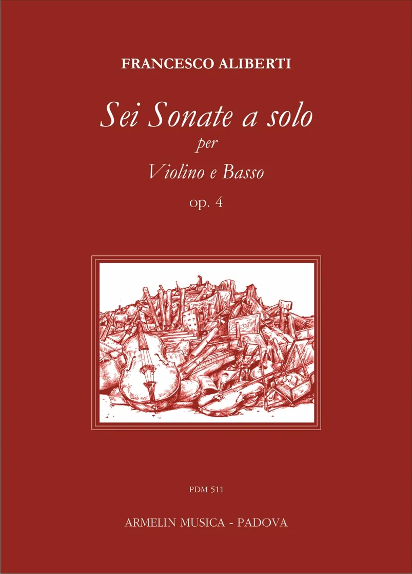 Armelin Musica Sei sonate a solo op. 4 noty pro housle