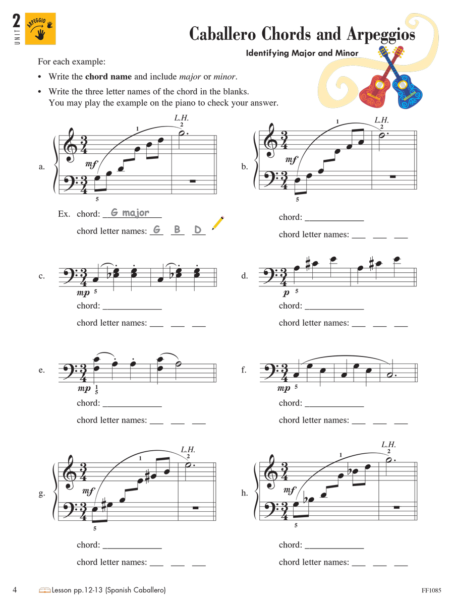 Faber Piano Adventures Level 2B Theory Book noty 2. vydání