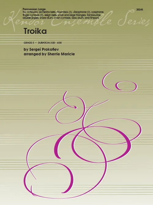 Kendor Music Troika noty pro bicí ansámbl 12 hráčů