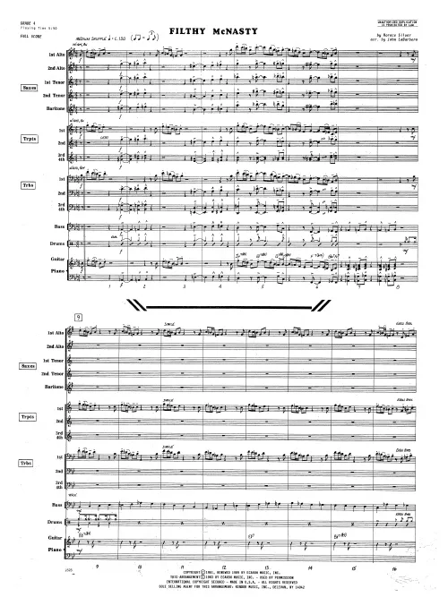 Kendor Music Filthy McNasty partitura medium shuffle