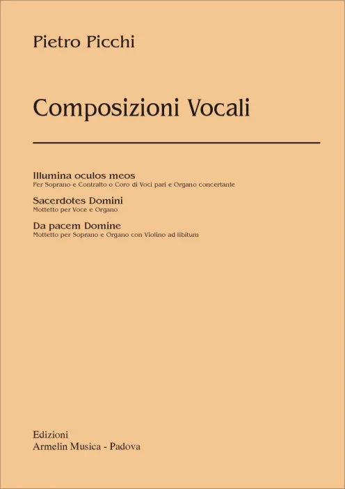 Armelin Musica Composizioni Vocali noty zpěv varhany