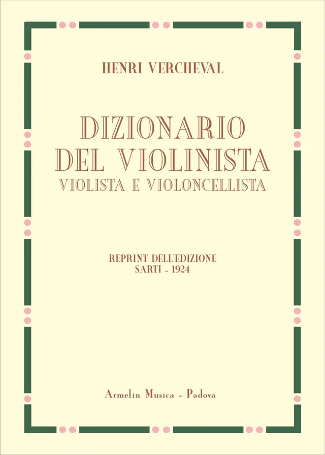 Armelin Musica Dizionario del violinista slovník smyčce
