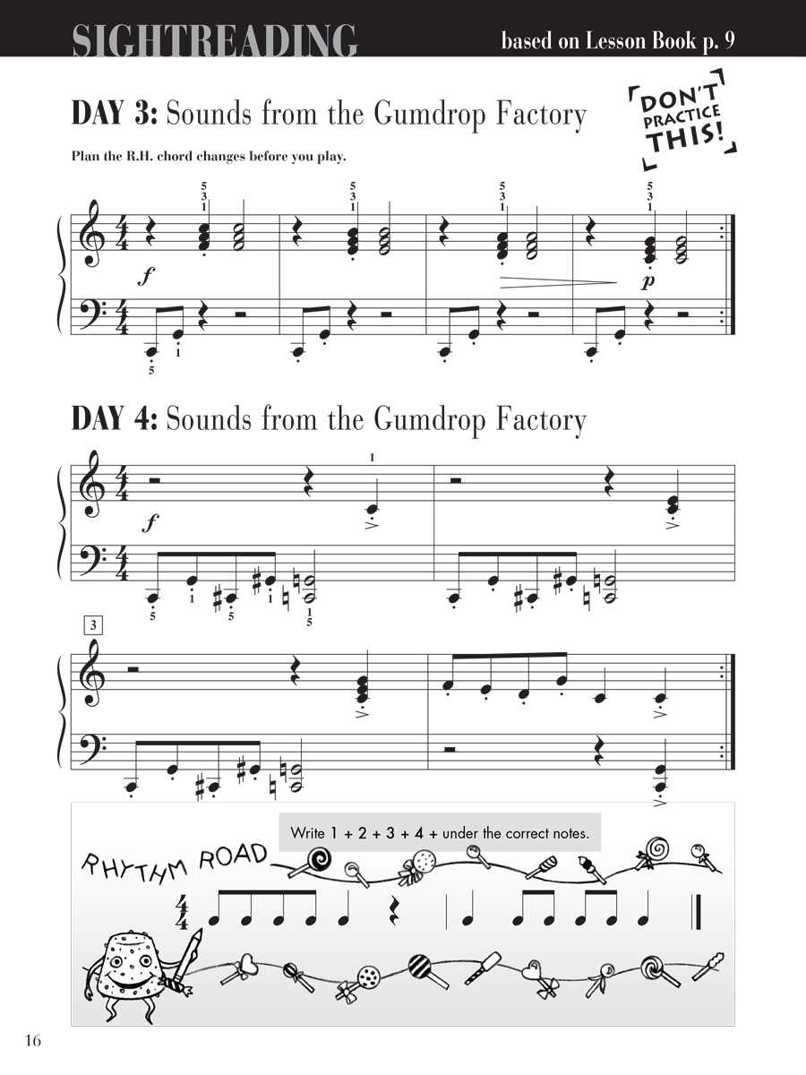 Faber Piano Adventures Level 2B noty pro klavír čtení z listu