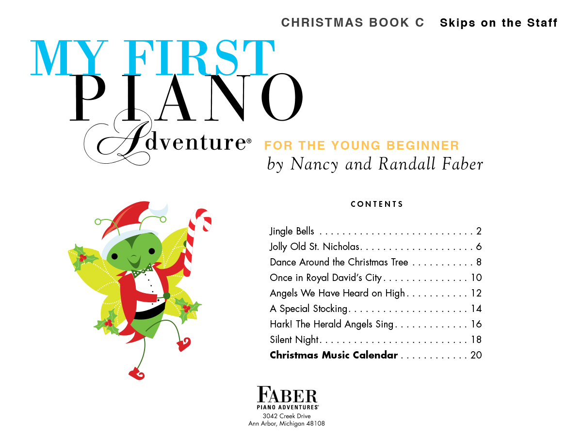 My First Piano Adventure Christmas C noty pro děti