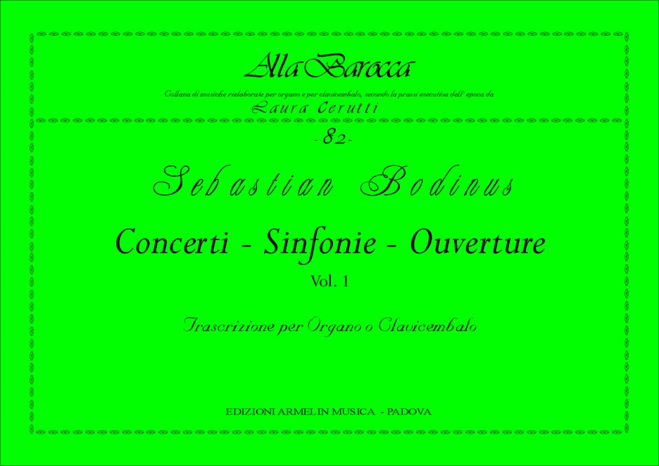 Armelin Musica Concerti Sinfonie Ouvertures vol. 1 partitura
