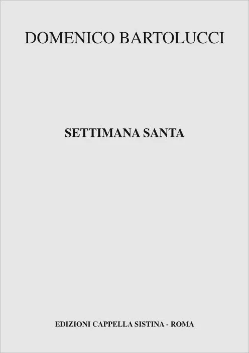 Armelin Musica Settimana Santa noty pro Svatý týden
