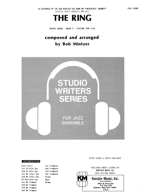 Kendor Music The Ring Full Score partitura swing