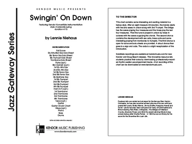 Kendor Music Swingin On Down partitura swing 4:15