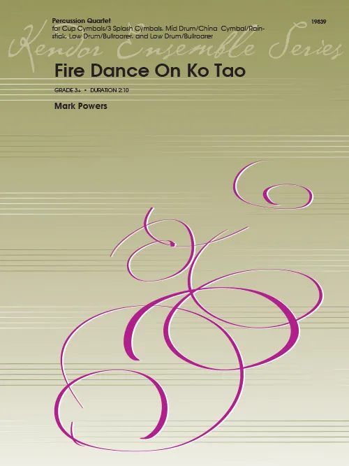 Kendor Music Fire Dance On Ko Tao noty kvarteto bicí