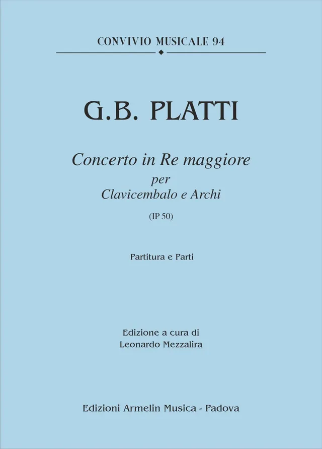 Armelin Musica Concerto in Re Maggiore IP 50 partitura