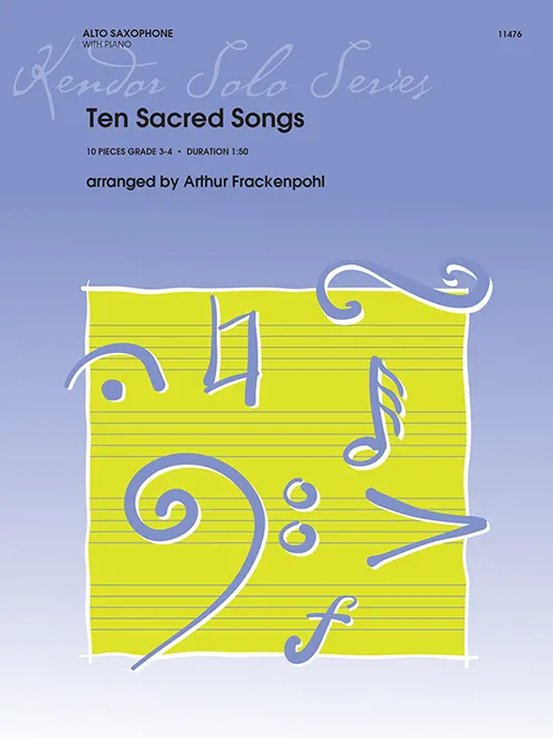 Kendor Music Ten Sacred Songs noty pro altsaxofon duchovní