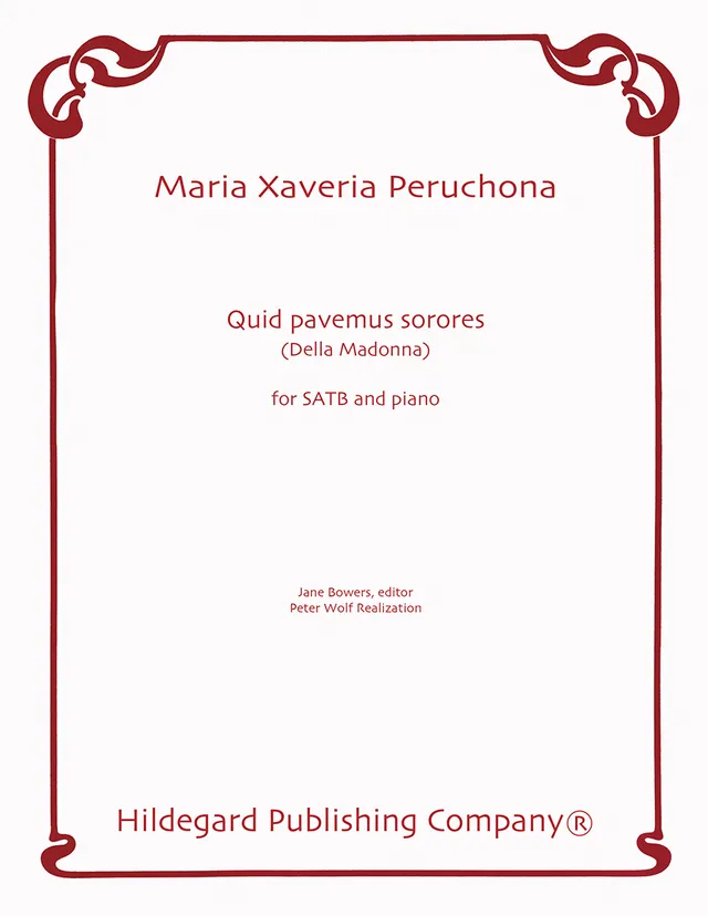 Hildegard Quid pavemus sorores Peruchona noty SATB klavír digitální