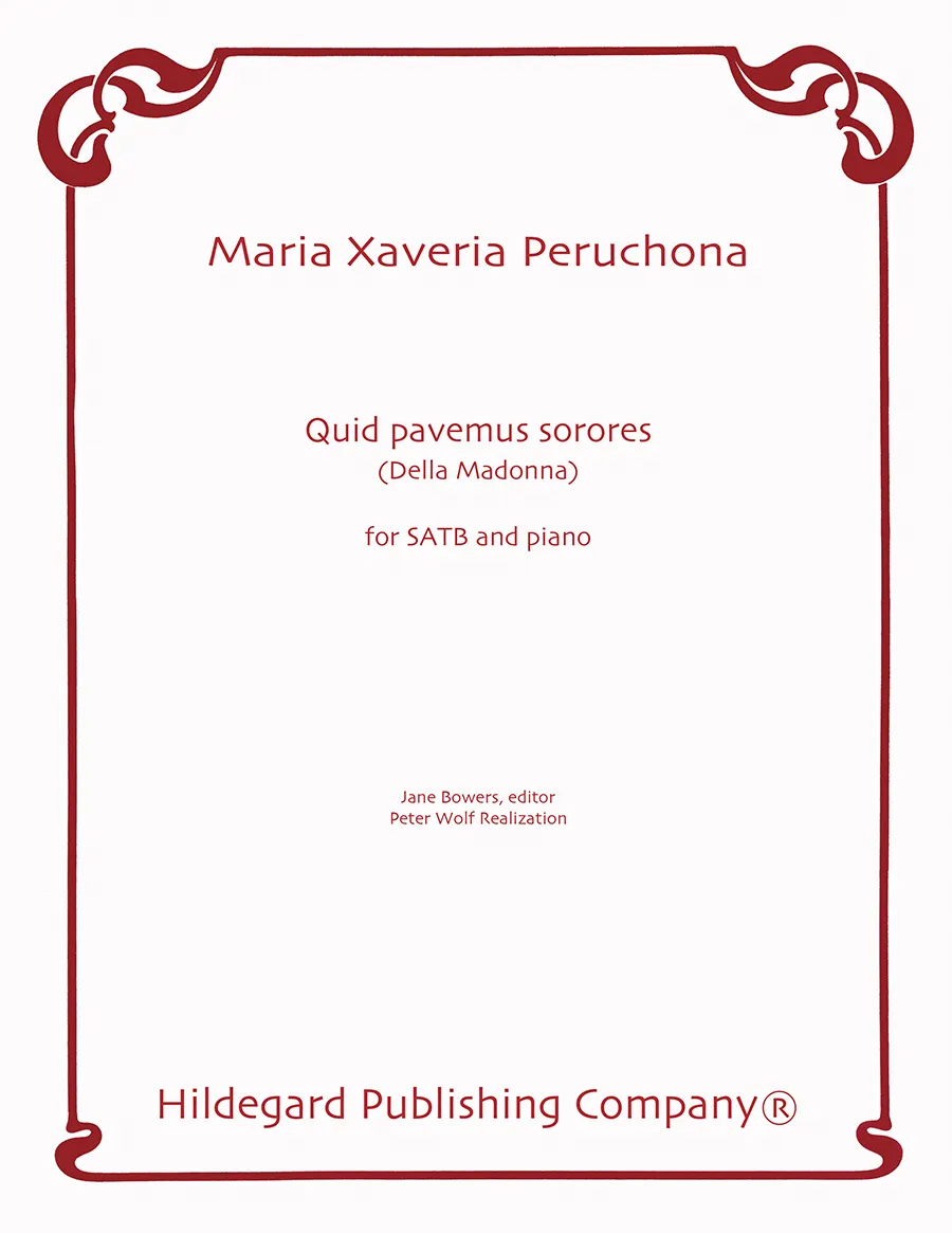 Hildegard Quid pavemus sorores Peruchona noty SATB klavír digitální