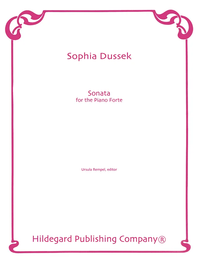 Hildegard Publishing Company Sonata Piano Forte Dussek digitální noty klavír
