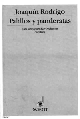 Ediciones Joaquín Rodrigo Palillos y panderetas partitura orchestr