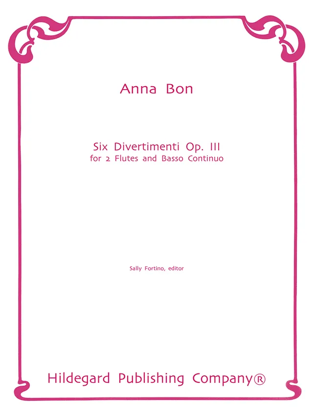Hildegard Publishing Six Divertimenti op. 3 Bon noty 2 flétny PDF