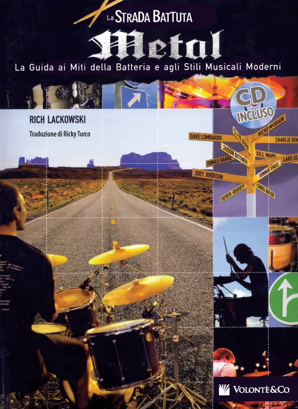 Volonte & Co La Strada Battuta Metal noty pro bicí s CD