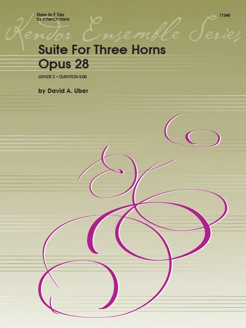 Kendor Music Suite For Three Horns Op.28 noty pro horny