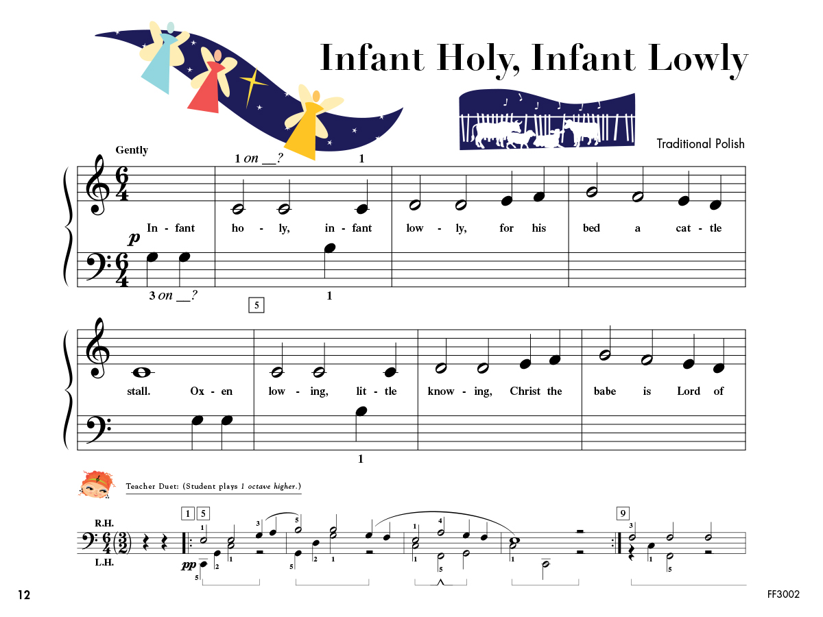 Faber Piano Adventures My First Piano Adventure Christmas Book B noty B
