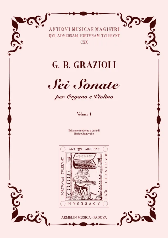 Armelin Musica 6 Sonate op. 3 noty tištěné vydání