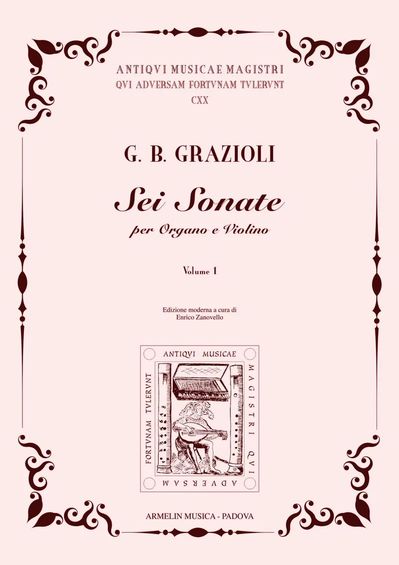 Armelin Musica 6 Sonate op. 3 noty tištěné vydání
