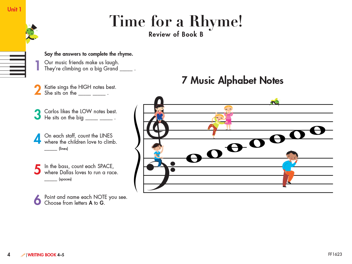 My First Piano Adventure Lesson Book C učebnice tercie