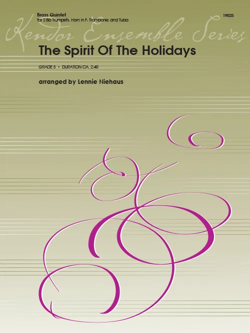 Kendor Music The Spirit Of The Holidays noty žesťový kvintet