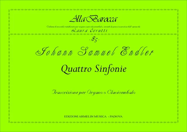 Armelin Musica 4 Sinfonie noty partitura