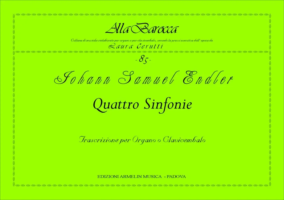 Armelin Musica 4 Sinfonie noty partitura