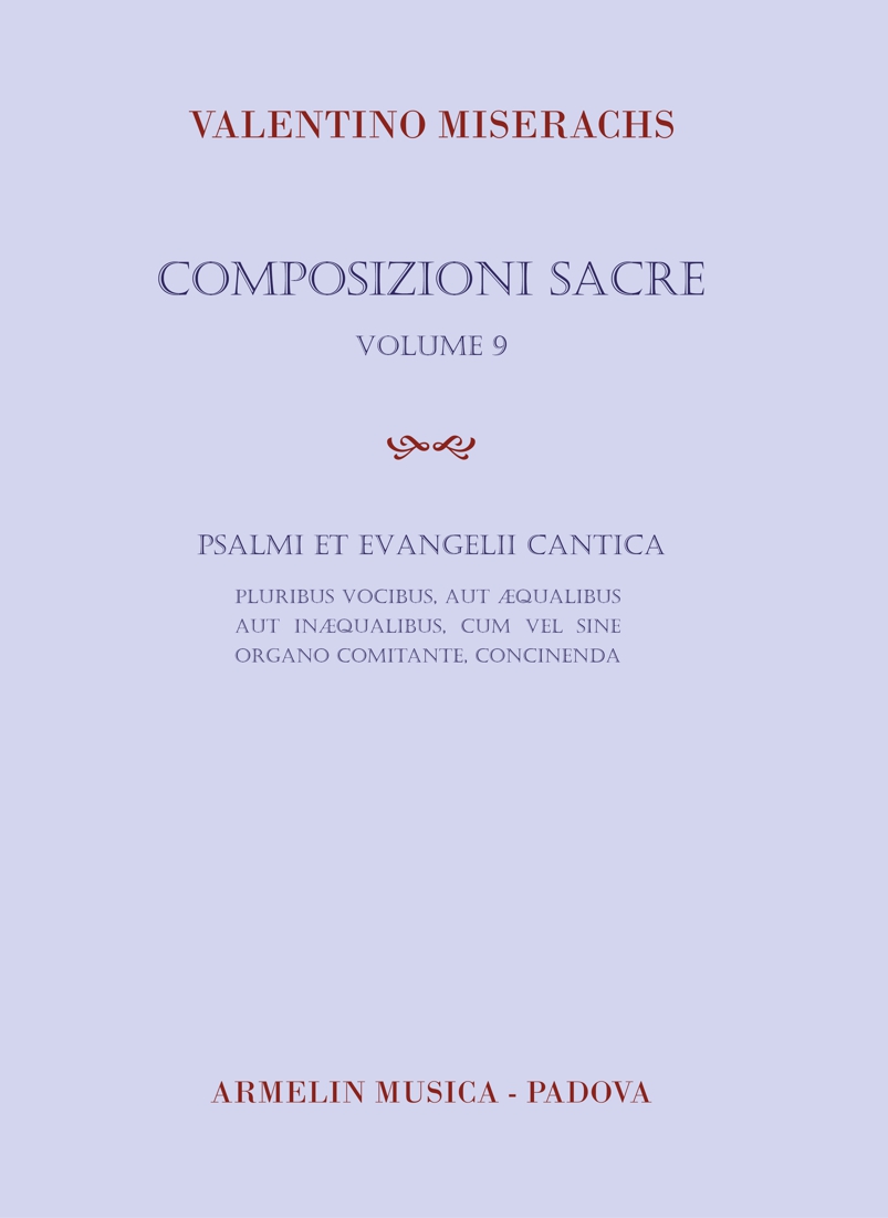 Armelin Musica Composizioni Sacre 9 noty pro sbor a varhany