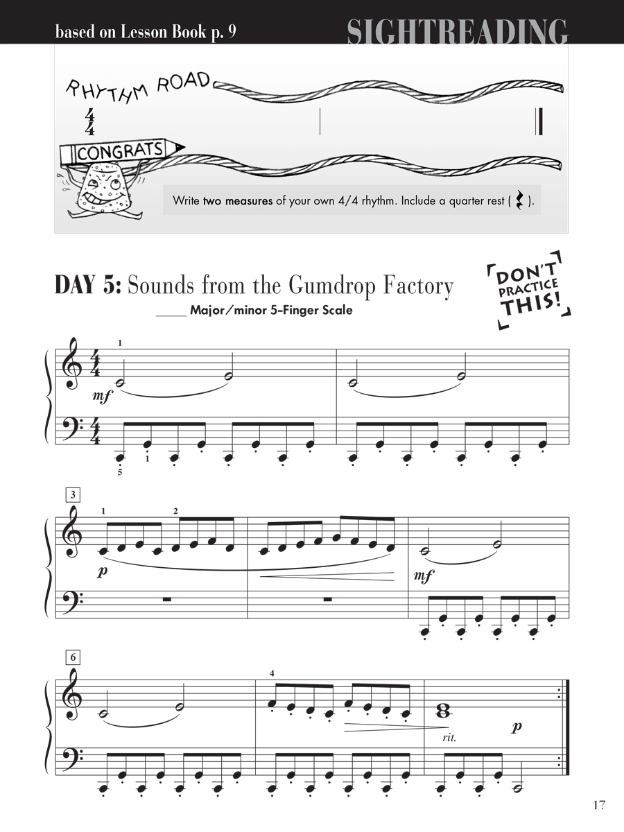 Faber Piano Adventures Level 2B noty pro klavír čtení z listu