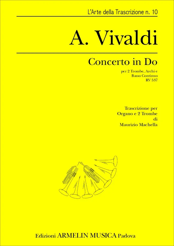 Armelin Musica Concerto in Do RV 537 partitura trubky