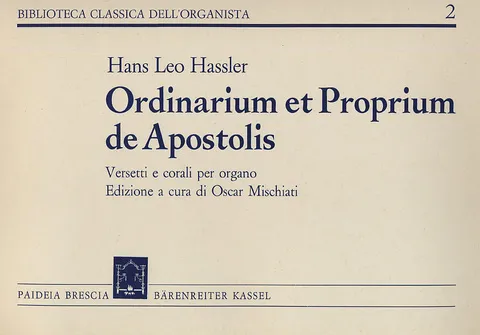 Armelin Musica Ordinarium et Proprium de Apostolis noty