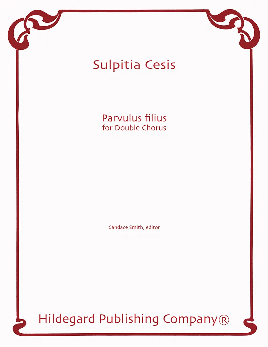 Hildegard Publishing Company Parvulus filius noty dvojitý sbor