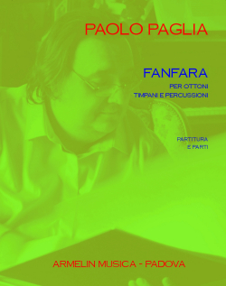 Armelin Musica Fanfare for brass ensemble partitura