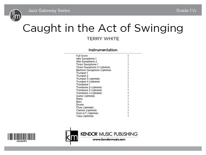Kendor Music Caught in the Act of Swinging partitura pro jazz band