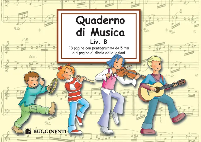 Volonte & Co Quaderno di Musica Liv. B notový sešit