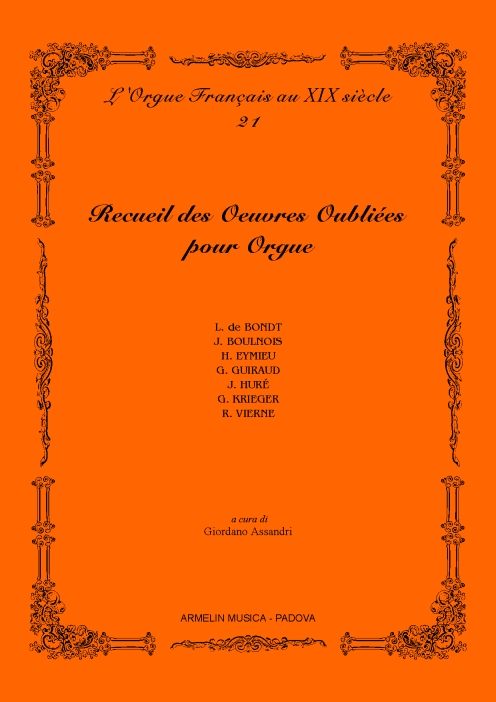 Armelin Musica Recueil Oeuvres Oubliées vol. 1 noty pro varhany